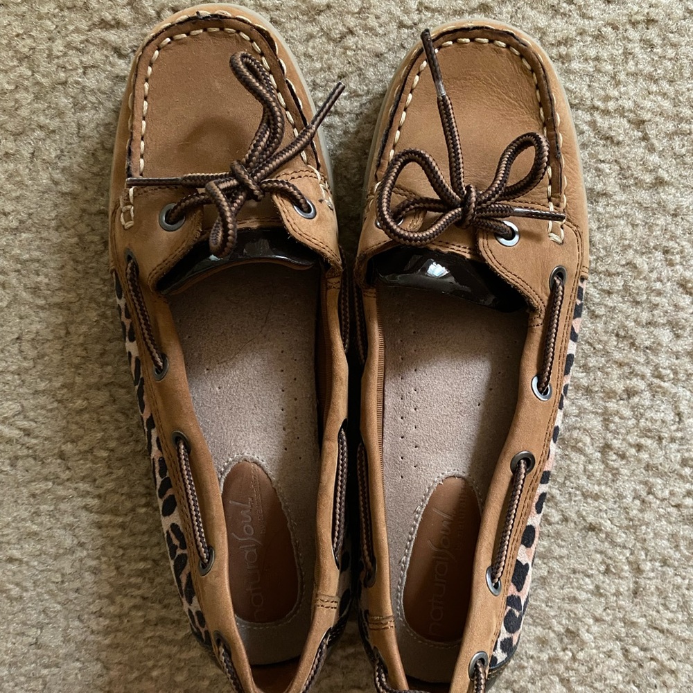 Natural Soul by Naturalizer Cheetah Boat Shoes